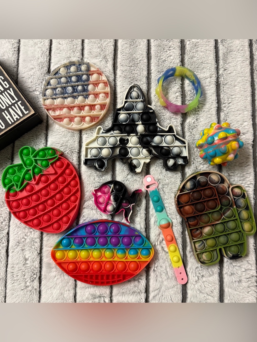 Assorted Kids Pop Fidget Toys Set - Multicolor